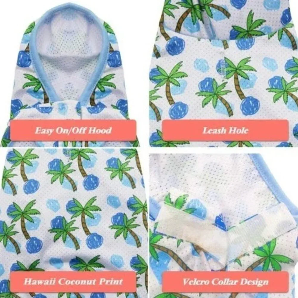 Tropical Hawaiian Dog Shirt XL NWT